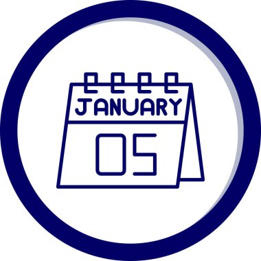 Takvim simgesinin vektör illüstrasyonu