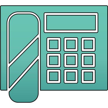 Hesap makinesi simgesi. Web için hesap makinesi vektör simgelerinin özet çizimi