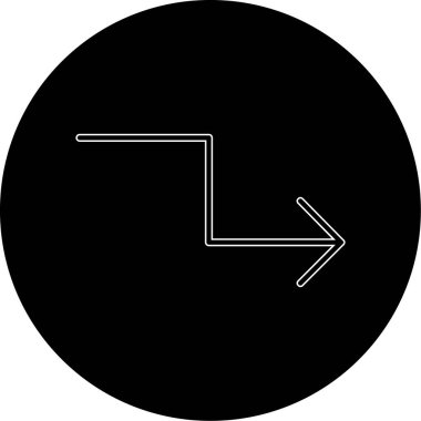 ok simgesinin vektör illüstrasyonu