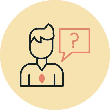 soru simge vektör çizim