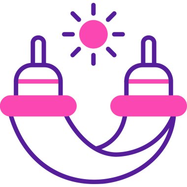 Ampul. Web simgesi basit illüstrasyon