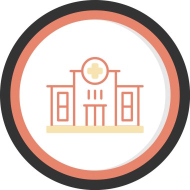 Üniversite inşa vektörü modern illüstrasyon