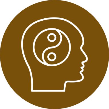 beyin vektör simgesi modern ve basit biçimi