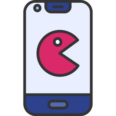 akıllı telefon simgesi vektör illüstrasyonu