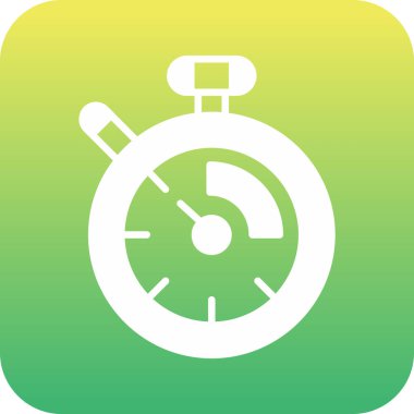 Kronometre vektör simgesi işaret çizimi tasarımı