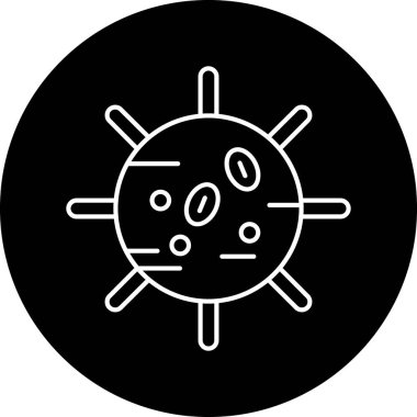 Kolayca değiştirebilen veya düzenleyebilen virüs vektör simgesi