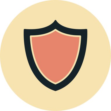 kalkan ağ simgesi basit vektör illüstrasyonu