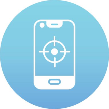 Akıllı telefon. Web simgesi basit illüstrasyon