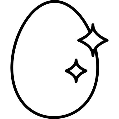 Yumurta. Web simgesi basit illüstrasyon