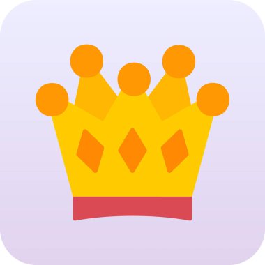 Kraliyet taç ağ simgesi vektör illüstrasyonu