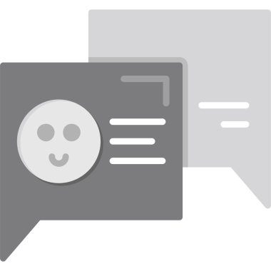 Sohbet mesajı vektör illüstrasyonu