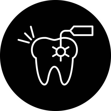 Moda biçimi izole edilmiş arkaplanda diş simgesi