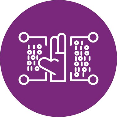 Modern bir simgenin vektör illüstrasyonu