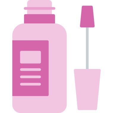 Güzellik kozmetik şişe simgesi düz stil