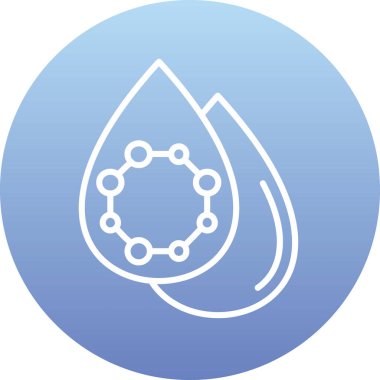 Su damlasının vektör çizimi