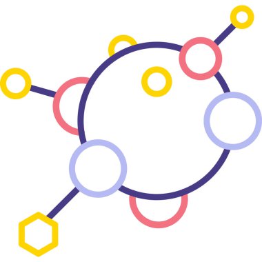 ağ web simgesi basit illüstrasyon