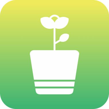 bitki simgesi vektör illüstrasyonu