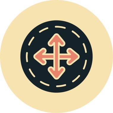 Ok. Web simgesi basit illüstrasyon