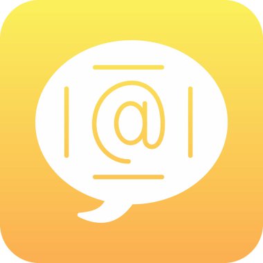 Sohbet simgesinin vektör illüstrasyonu