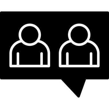 Konuşma baloncukları simgesi, vektör illüstrasyonu