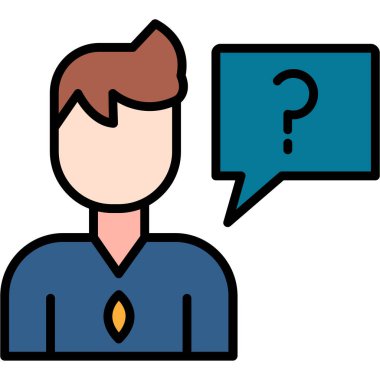 Soru işareti vektör illüstrasyonu