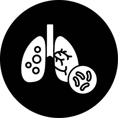 Ciğerler. Web simgesi basit illüstrasyon