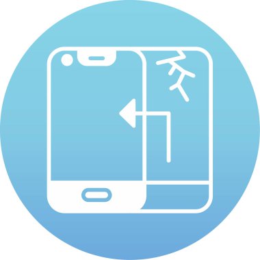 Cep telefonu. Web simgesi basit illüstrasyon