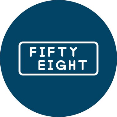 Yıl dönümü simgesi, basit vektör illüstrasyonu