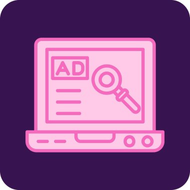 Ara. Web simgesi basit illüstrasyon