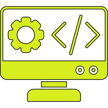 Kodlama programlama geliştirme simgesi