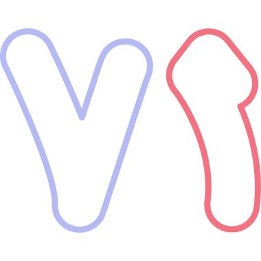 Çizgi Şekeri simgesi beyaz arkaplanda izole edildi. Renkli taslak konsepti. Vektör