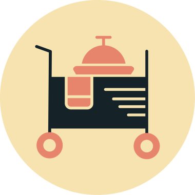 tren. Web simgesi basit illüstrasyon