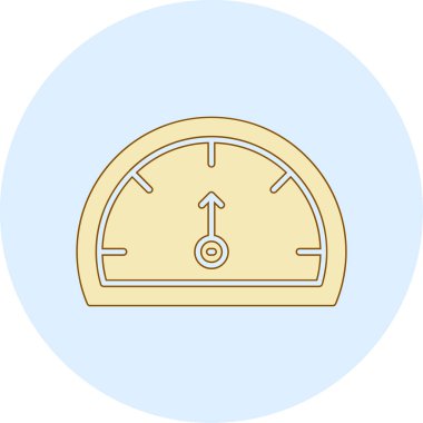 Performans web simgesi basit vektör illüstrasyonu