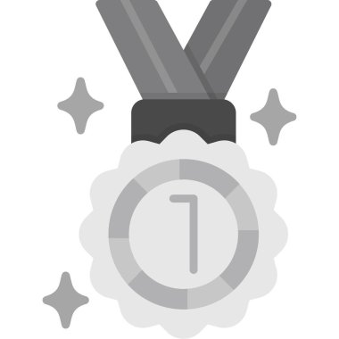 kupa madalya ikonu vektör illüstrasyonu