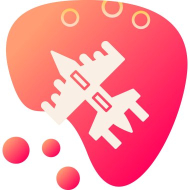 Bir roket simgesinin vektör çizimi