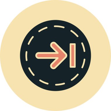 Yön. Web simgesi basit illüstrasyon