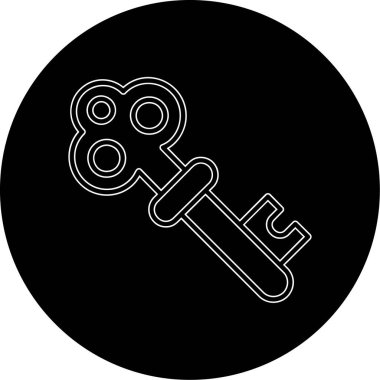 Anahtar simgesi vektör illüstrasyonu