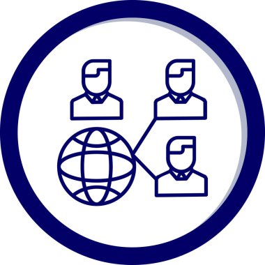 genel ağ vektör simgesi düzenlenebilir