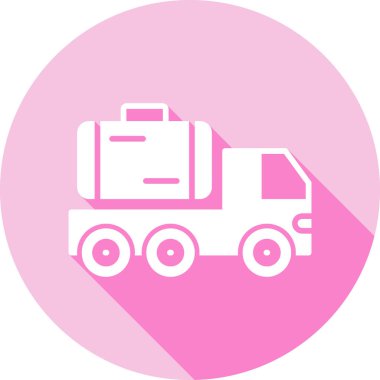 Kamyon. Web simgesi basit illüstrasyon