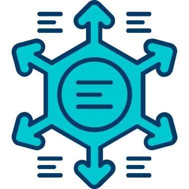 Virüs. Web simgesi basit illüstrasyon