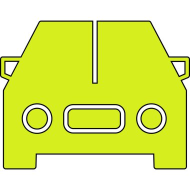 araba simgesi vektör illüstrasyonu