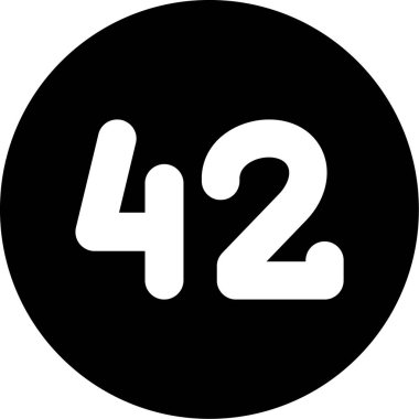 Dört numaralı simge. Bu düz vektör sembolü siyah ve beyaz renkler, yuvarlak açılar ve beyaz arkaplanda izole edilmiş.