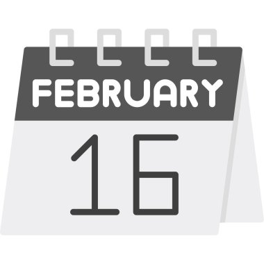 Takvim simgesi vektör illüstrasyonu