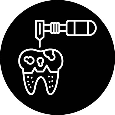 Bir dişin vektör çizimi