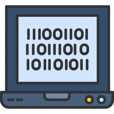 dizüstü bilgisayar simgesi. Web için dizüstü bilgisayar vektör simgesinin özet çizimi.