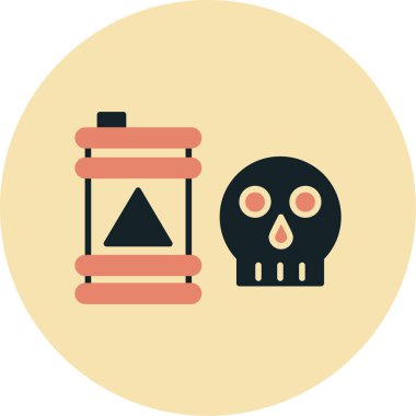 kafatası web simgesi basit illüstrasyon