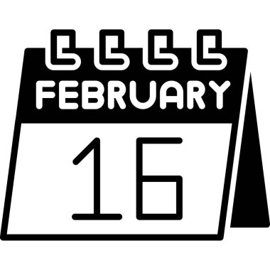 16 Şubat tarihli takvim simgesi
