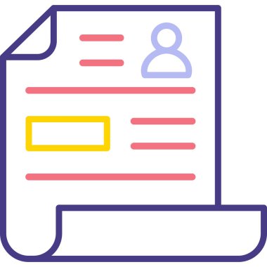 iş web simgesi, basit vektör illüstrasyonu