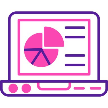 Veri Analizi Modern simge vektör çizimi