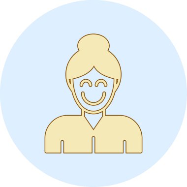 avatar. Web simgesi basit illüstrasyon